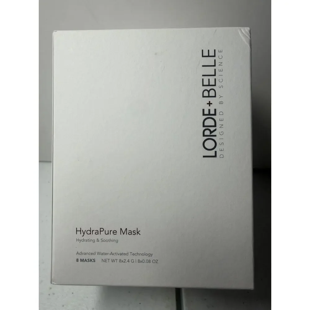 Lorde + Belle HydraPure Hydration Mask 8-Pack New Sealed MSRP $99